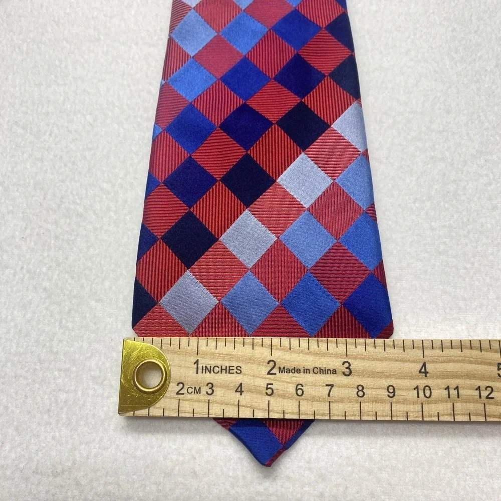 Turnbull & Asser Argyle Multicolor Men's Tie 100% Silk Hand Made In‎ England - Picture 7 of 8